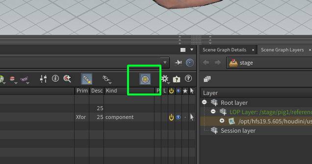 Scene Graph Tree Panel Node Displayed